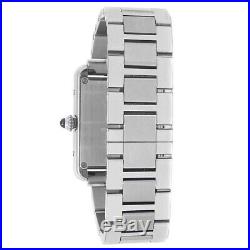 Cartier Tank Solo Stainless Steel Quartz Silver Ladies Watch W5200013