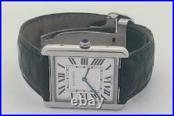 Cartier Tank Solo Stainless Steel Watch Reference 2715