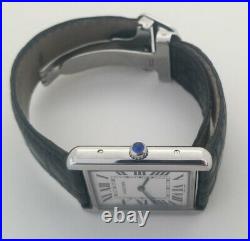 Cartier Tank Solo Stainless Steel Watch Reference 2715