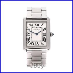 Cartier Tank Solo Stainless Steel Watch W5200014 Or 3169 W009089