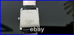 Cartier Tank Solo Stainless Steel Watch on Leather Watch Strap. Box and Papers