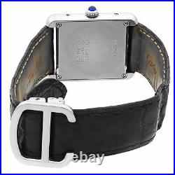 Cartier Tank Solo Steel Silver Roman Rectangle Dial Ladies Quartz Watch W5200005