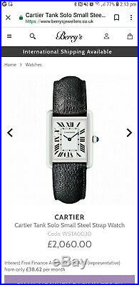 Cartier Tank Solo Watch, Ladies, Quartz