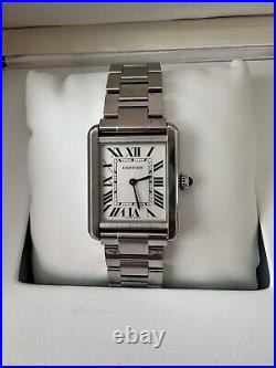 Cartier Tank Solo Watch PM/Medium 24mm31mm Unisex Great Condition original box