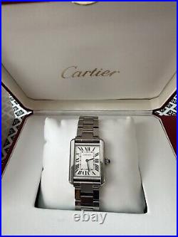 Cartier Tank Solo Watch PM/Medium 24mm31mm Unisex Great Condition original box