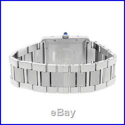 Cartier Tank Solo XL Auto Steel Mens Bracelet Watch Date W5200028