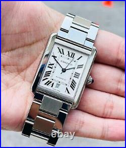 Cartier Tank Solo XL Automatic W5200028 Mens Stainless Steel Watch