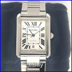 Cartier Tank Solo XL S/S Automatic Date Watch Ref. 3515 S/S Band