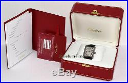 Cartier Tank Solo XL Steel Automatic Watch 3800 Box/Papers WSTA0029