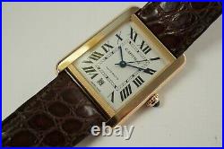 Cartier Tank Solo XL W5200026 Automatic 18k Rose Gold & Stainless Steel C. 2012