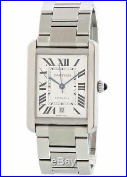 Cartier Tank Solo XL W5200028 / 3800 Mens Watch Box Papers