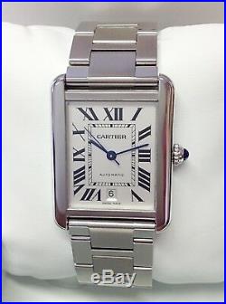 Cartier Tank Solo XL W5200028 BOX AND PAPERS 2013 SERVICED