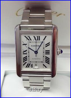 Cartier Tank Solo XL W5200028 BOX AND PAPERS 2013 SERVICED