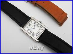 Cartier W5200014 Tank Solo Wrist Watch for Men Stainless Steel Large Quartz
