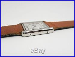 Cartier W5200014 Tank Solo Wrist Watch for Men Stainless Steel Large Quartz