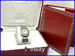 Cartier Women's Watch Tank Francaise Ref. 2465 Stainless Steel 25mm Swiss Quartz