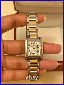 Cartier tank anglaise 18 Solid Rose Gold & SS