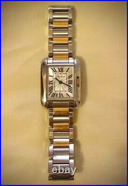 Cartier tank anglaise 18 Solid Rose Gold & SS
