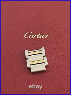 Cartier tank francaise 14.5MM 2 x Spare Link 18k Gold & Stainless Steel
