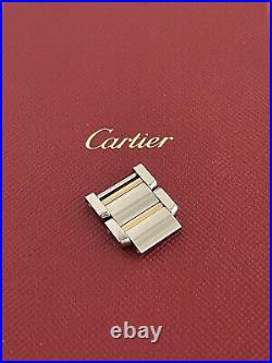 Cartier tank francaise 14.5MM 2 x Spare Link 18k Gold & Stainless Steel