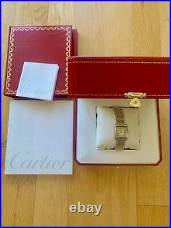Cartier tank francaise ladies 2384 quartz watch gold/stainless superb condition