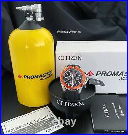 Citizen Promaster Eco-Drive Marine Chronograph Watch CA0718-13E Scuba Tank Case