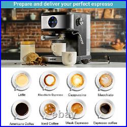 Coffee Maker Espresso Machine 20 Bar Barista Latte Maker 850W Black Geepas