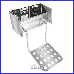 Commercial 12L 5000W Electric Deep Fryer Fat Chip Double Tank Stainless Steel