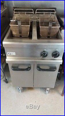 Commercial All Stainless Steel Twin Tank Lincat Natural Gas Fryer