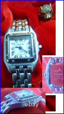Designer style CARRIER Ladies quartz watch + stainless steel band (Tank Design)