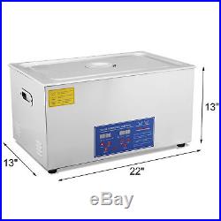 Digital 30 L Ultrasonic Cleaner Cleaning Supplies Bath Tank Timer & Heater
