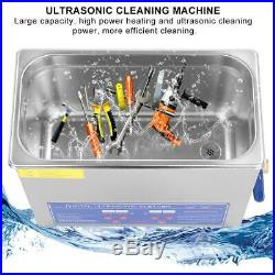 Digital 6L Heated Ultra Sonic Ultrasonic Bath Cleaner Heater Timer Cleaning Tank