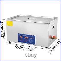 Digital Stainless Steel 30 L Ultrasonic Ultra Cleaner Bath Tank Timer & Heater