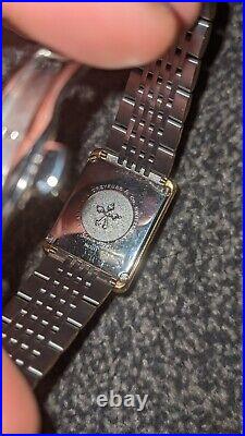 Dreyfuss & Co Swiss made'Series 1974' mens quartz'Tank' watch, Two Tone