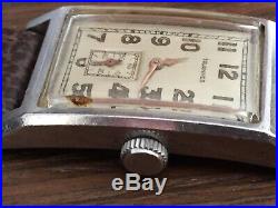 Early Vintage Rare Tavannes Tank 364 Rare early water proof Type Clamp case