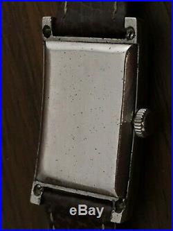 Early Vintage Rare Tavannes Tank 364 Rare early water proof Type Clamp case
