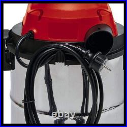 Einhell Wet And Dry Vacuum Cleaner With Blow Function, 20L Stainless Steel Tank