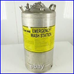 Encon Stainless Steel Portable Emergency Eyewash Station 10 Gallon Tank Only