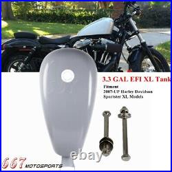 For Harley Sportster XL1200 883 2007-2021 New 3.3Gallon Smooth EFI Gas Fuel Tank