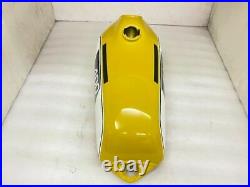 Fuel Gas Tank YAMAHA 250 DT / 400 DT Enduro, Yellow Painted Steel 1975 to 1977