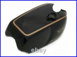 Fuel Petrol Tank With Hooks Black Painted & Striped For Norton Commando 1970