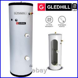 Gledhill ES 250L Direct Unvented Hot Water Cylinder Stainless Steel