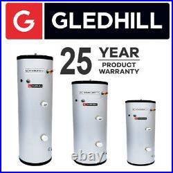 Gledhill ES 250L INDIRECT Unvented Hot Water Cylinder Stainless Steel 250 Litre