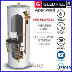 Gledhill Stainless Lite Pre-Plumbed IND300 Unvented Cylinder System Ready
