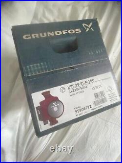 Grundfos Pump UPS 25-55 N 180 Stainless Steel DHW Circulator 95906772 NEW