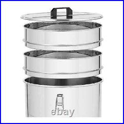 Honey Tank Honey storage tank sieve, lid and squeeze tap stainless steel 80 L