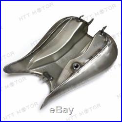 Indented 7.2 gallon Stretched Gas Fuel Tank For Harley FLHR Road King 2003-2007