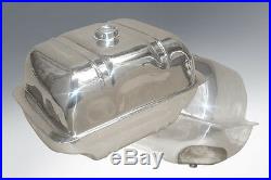 LAMBRETTA LONG RANGE TANK in STAINLESS WITH STAINLESS STEEL STRAPS