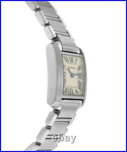 Ladies' Cartier Tank Francaise 2384 Stainless Steel Quartz 20MM Watch
