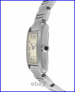Ladies' Cartier Tank Francaise 2465 Stainless Steel Date Quartz 25MM Watch
